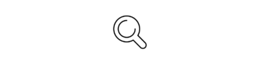a magnifying glass representing research